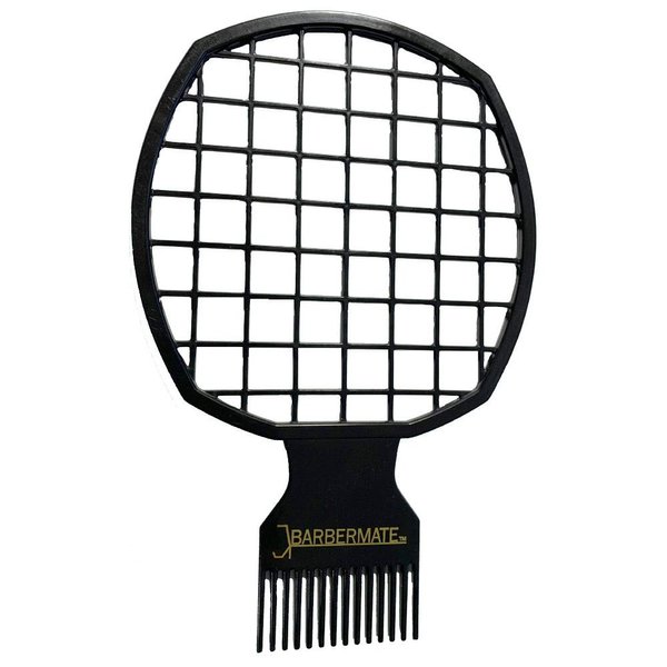 BarberMate Twist Comb for Professional Barbers and Stylists (Black)
