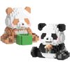 TIMCHESS 2 Sets Mini Building Blocks, Cute Panda Mini Bricks Building Sets for Kids 6 7 8 9 10+, Micro Building Blocks Sets for Adult Christmas Birthday Gifts (457pcs+481pcs)