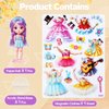 Magnetic Dress Up Dolls,Paper Dolls for Girls Ages 4-10,DIY Princess Magnetic Dress-Up Doll Pretend Play Set, Great for Girl Birthday (Joy)