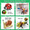 KAZI Bugs Building Toy Set,Insect Collection Building Blocks Including 8 Different Bug,STEM Toys for Kids Age 8 and Up,Play and Display Gift Idea for Boys and Girls