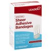 Leader Sheer Bandages, Packs ofFirst Aid Antiseptic, Translucent Protection, Helps Prevent Infection, Protection for First Aid and Wound Care, Compare to Band-Aid, Assorted Sizes, 240 ct.