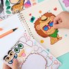 JOYIN 24PCS 9"x6" Make a face Stickers for Kids, Make Your Own Safari Animal Stickers, Jungle Party Favors Kids Crafts, Goodie Bags Stuffers for Kids, Classroom Rewards
