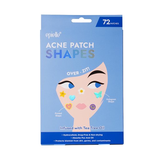 Acne Patch Shapes Daily Edition | 72 Acne Patches with Hydrocolloid Dressing | Korean Skincare | Fun for parties, sleepovers, girls' nights