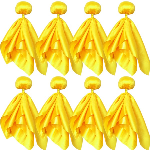 8pcs Yellow Penalty Flag Football Flags, Referee Flag for Football, Lacrosse, & Flag Football Sports Fan for Football Games Party Accessory Referee Game Party