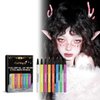 Saimtiur 8 Colors UV Neon Liquid Eyeliner Pencil Colored Liners Set Kit Body Face Eyes Makeup Colorful Painting Long Lasting Waterproof Smudge-proof Christmas Xmas Halloween Festival Party Gift