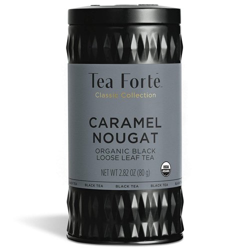 Tea Forte Black Tea, Caramel Nougat, Loose Tea Canister…