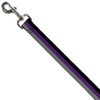 Dog Leash Stripes Black Purple Gray 4 Feet Long 1.0 Inch Wide