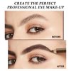 Apooliy 3Pcs Eyebrow Pencil Eyeliner Contour Set, Waterproof Long Lasting Brow Pen, Smooth White Eyeliner,Translucent Contour Pen,3 Colors Makeup Pencil