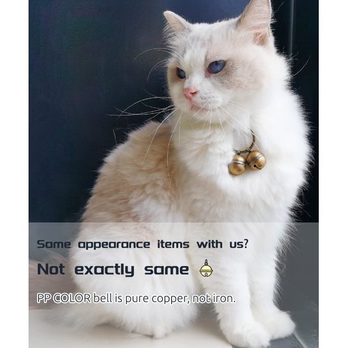 Dog Collar Bell - Cat Bells for Collar Loud, Save Birds and Wildlife Jingle Bell, Copper Charm…