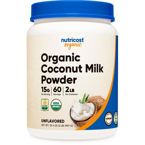 Nutricost Organic Coconut Milk Powder 2LBS - Non-GMO, Certified Organic Coconut Milk Powder