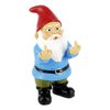 Gnometastic Mini Gnomes - Middle Finger Gnome 3.5in, Double Bird Gnome - Naughty Garden Gnome for Fairy Garden, Funny Garden Gnomes Decoration for Yard, Outdoor Lawn Ornament and Home Decor