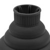 Hair Dryer Attachment Blow Dryer Hair Dryer Diffuser Silicone Collapsible Folding Volumizing Diffuser for Home Travel (Black)