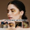 Brzeaf Waterproof Gold Glitter Stick, Shimmery & Long Lasting, Chunky Glitter for Face/Body/Hair/Eyes/Lip, Singer Concert Music Christmas Rave Festival, Glitter Stick Makeup & Face Glitter Gel