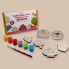 Shumee Paint Your Own Wooden- Dessert Set - Wood Painting Craft Kit and Art Set for Kids, Art and Craft Supplies for Girls & Boys Age 6+ | Ideal Gift for Kids…