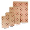 CuteBox Flat Paper Red/White/Silver Polka Dot White/Kraft Gift Bags (4" x 6") for Merchandise, Crafts, Party Favors, Retail, Handmade Goods, Arts and Crafts, Outdoor Events, Holidays, Weddings 400pc