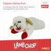 Multipet Lamb Chop Cat Plush Toy w/Catnip - Small Cat Chew Toy for All Cats - Extra Soft Plush Cat Toy - Stuffed Animal Kitten Toy for Cuddling & Playing - Cute Pet Toy (4”, Cream)