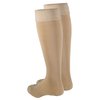 Truform 30-40 mmHg Compression Stockings for Men and Women, Knee High Length, Dot-Top, Closed Toe, Beige, Small (30-40 mmHg)