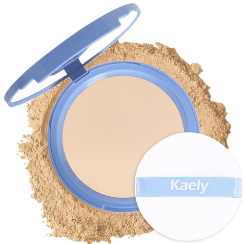 Kaely Oil Control Face Pressed Powder,Perfection Matte Compact Powder,Long Lasting Waterproof Finishing Powder Makeup,polvo compacto de maquillaje,Lightweight,Vegan,01 Calassic Ivory