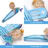 Hair Clips for Girls, Cute Hair Clips Metal Snap Hair Pins Sparkly Hair Styling Accessories for Girls Kids (Sea)