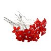 Crystal Rhinestones Flowers UShaped Hairpins for Brides/Bridesmaids/Prom/Sweet Sixteen/Quinceanera/Weddings - Set of 20 (Red)