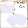 Horizontal Trading Card Dividers 3 x 3.8 inch, Plastic Divider Cards, White Card Dividers with Labels, Card Dividers for Sport Game Playing Cards (50 Pieces)