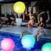 3 otters 4PCS Light Up Beach Balls, 12" Glow Pool Balls with Remote Control LED Beach Ball Inflatable Beach Toy for Kids Summer Parties Pool Decorations