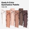 Kaely 6 Color Mini Nude Brown Neutral Eyeshadow Palette Makeup, Highly Pigmented Eye Shadow Palette Waterproof, Natural Matte Eye Shadow Palette, paleta de sombras de ojos, Vegan & Cruelty-free, 10