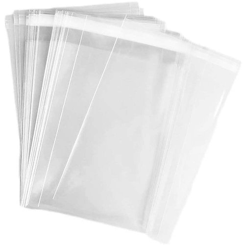 100 pcs Clear 12" x 16" Self Seal Cello Cellophane Bags Resealable Poly Bags 2.8 mils OPP Bag for Packaging Clothing, T Shirts, Party Decorative Gift