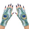 ManiGlovz - The ORIGINAL UPF 50+ UV Light Protective Nail Gloves | Gel Manicure Gloves and Anti UV Fingerless Gloves for Women | Can be Used as Sun Protection Gloves for Driving | Peacock