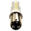 HQRP Dual Contact Bayonet Base Ba15d LED Bulb, Cool White 6300-7000K 32 LEDs SMD 12-24 Volt DC, Navigation and Anchor Light, Interior RV Camper Marine Boat Trailer Lights
