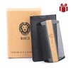 Premium Natural Ox horn and Sandalwood Dual-Action Beard Comb with Black Protective Case – the Perfect Beard & Mustache Grooming Companion & Gift for Men – by Man & Mane