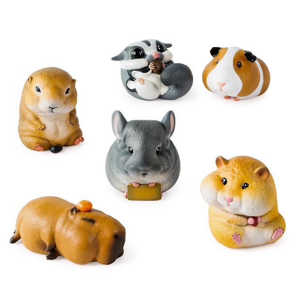 BEEMAI Pocket Cute Zoo Series Blind Box 6-Box Set (Set of 6 No Repeat), Cute Figures Collectibles