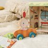 Bunny Pippa Push and Pull Toy | 10+ Months | Beech Wood | Size 7" x 6" x 2.5" | Fine Motor Skills | Playtales Included |