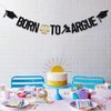 Born to Argue Banner,Congrats Lawyer Graduation Party Decorations,Class of 2024 Law School/Passed the Bar Graduation Party Supplies Gold Black