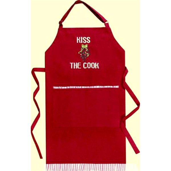 29X31Adult CANVAS APRON,KISS THE COOK