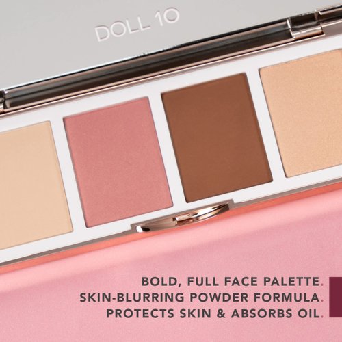 Doll 10 Refocus AfterGlow Palette - Highlighter, Bronzer & Blush Contour Pressed Powder Set