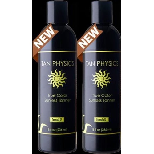 Tan Physics True Color Sunless Tanner Pack of 2, with 5 FREE pairs of application gloves