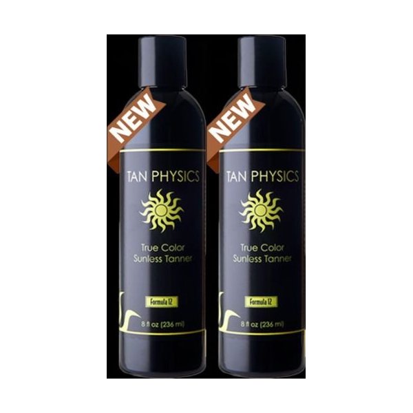 Tan Physics True Color Sunless Tanner Pack of 2, with 5 FREE pairs of application gloves