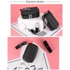 Meiiy Chapstick Holder Bag Small Lip Balm Sleeve Pouch Lipstick Portable Storage Bag Lip Gloss Case With Hook Accessories Gift for Women (balck)