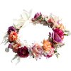 Trepveter Floral Crown Flower Crown Rose Flower Headband Floral Headpiece Halo Boho Maternity Photo Props Wedding Party Prom