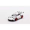 True Scale Miniatures Model Car Compatible with Porsche 911 (992) GT3 RS White with Pyro Red Accent Package 1/64 Diecast Model Car Mini GT MGT00630
