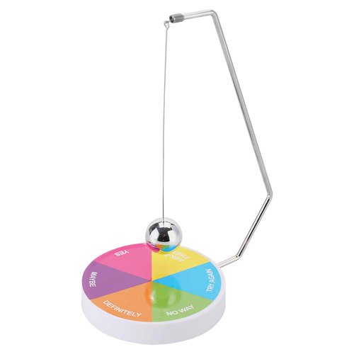 Magnetic Decision Maker Ball Swing Pendulum Office Desk Decoration Toy Gift, Indecisive Moments (Multi Colors)