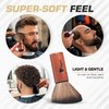 Fagaci Velvety Touch Barber Brush Neck Duster with High-Density Bristles - Clean with One Wipe Barber Neck Duster Brush for Hair Cutting, Barber Duster Brush - Neck Duster for Hair Cutting Brush