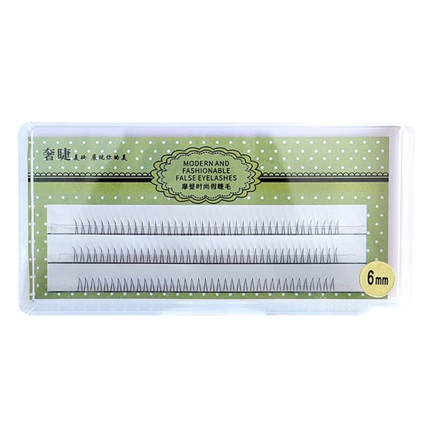V-Shaped Bottom Eyelashes Black Soft False Eyelashes Individual Lashes Extension J Curl 5-7mm Mixed Long False Eyelash 0.07mm Thickness (7mm, V shape-J-0.07)
