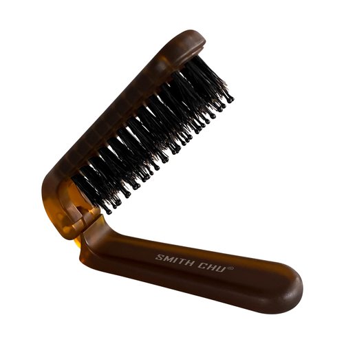 Travel Hair Brush, Folding Brush Ideal for Travel, Mini Hair Brush, Pocket Brush Great for Women Any Hairstyles and Men's Hair and Beards