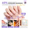 SAVILAND Gel X Nail Glue: 30-Day Lasting Solid Nail Glue Gel for Press On Nails 20 g Strong Gel Nail Glue U V Nail Glue Gel Fake Nails Glue 3D Nail Art Non-Sticky Gel Home Salon DIY Starter SSProTip X