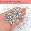 Dowarm 1440 Pieces SS4 Flatback Rhinestones, 1.5MM Flatback Crystal Clear Rhinestones for Craft Nails Dance Costumes, Non Hotfix Rhinestones