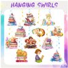 24 PCS Books Hanging Swirl Decorations Reading Ceiling Streamers Hanging Decorations Books Party Decorations for Books Birthday Party Supplies Library Decorations