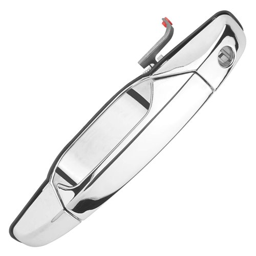 NPAUTO Exterior Door Handle Front Left Driver Side Replacement for 07 08 09 10 11 12 13 Chevy Silverado 1500 2500, Avalanche, Suburban, Tahoe, Cadillac Escalade, GMC Sierra, Yukon XL, 80546, Chrome