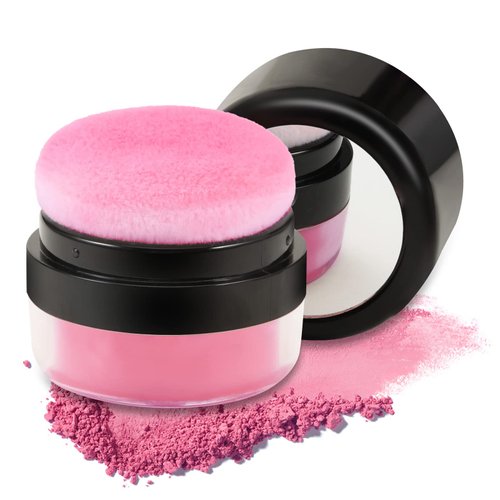 Boobeen Loose Powder Blush Air Cushion Blush, Natural Blusher for Cheeks, Highly Pigmented Blush Makeup Easy to Blend Makeup Blushin, All Day Wear (C03)